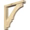 Ekena Millwork Balboa Block Rough Sawn Bracket w/ Offset Brace, Douglas Fir, 4"W x 24"D x 24"H BKT0402X24X24BOA05RDF - alternate 1